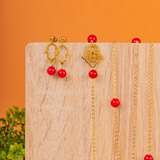 Parure khamsa rouge