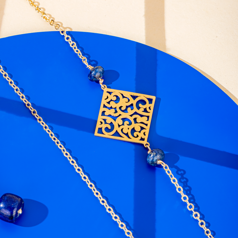 Parure bleu '