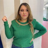 Pull avec chaîne