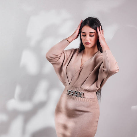 Robe en laine chic