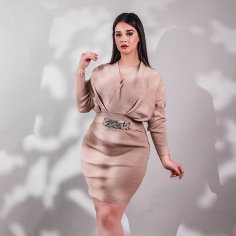 Robe en laine chic